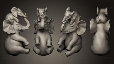 3D model Elephant Family (STL)